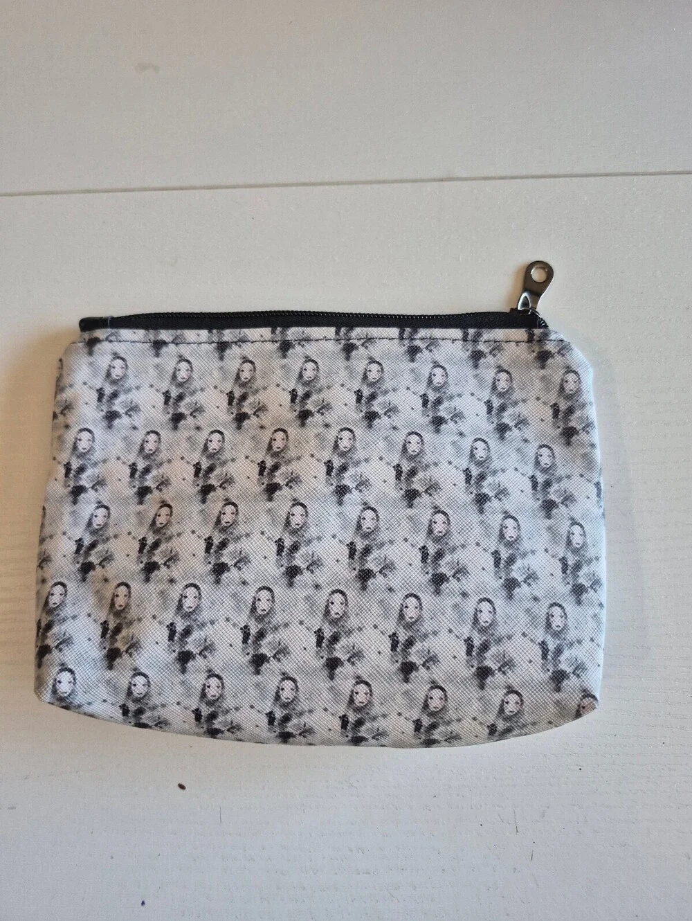 Goth-girl face black & white Cosmetic Pouch